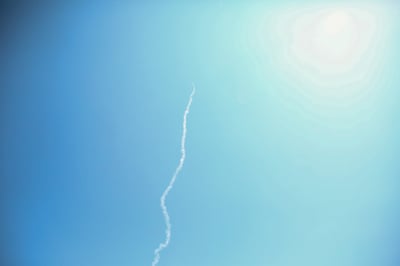 השיגור כפי שנראה מצפת