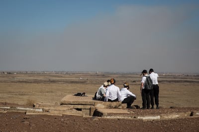 בחורי ישיבה מטיילים בגולן