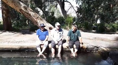 בכירי המשרדים יצאו לבדוק את נחלי הגולן