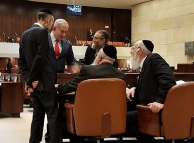 נתניהו וחברי כנסת חרדים,בחודש שעבר
