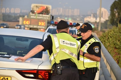 המשטרה ערכה מבצע אכיפה בכביש 6. צפו