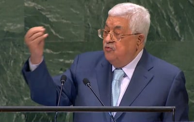 אבו מאזן באו"ם, הערב