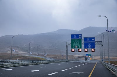 המקטע החדש של כביש 6 שנפתח בשבוע שעבר