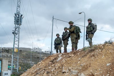 לוחמי צה"ל בזירה