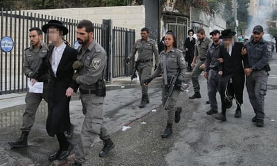 הפגנה מול לשכת הגיוס בירושלים. ארכיון