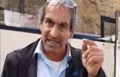 תיעוד התנהגותו האלימה של הנהג