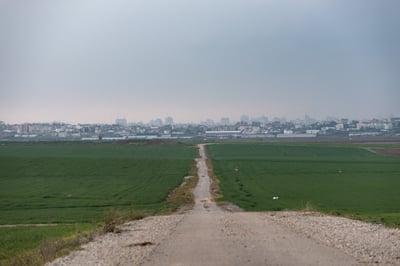 השדות הסמוכים לגבול ישראל ליד עזה