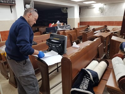 הוקם צוות חקירה מיוחד לחילול בית הכנסת