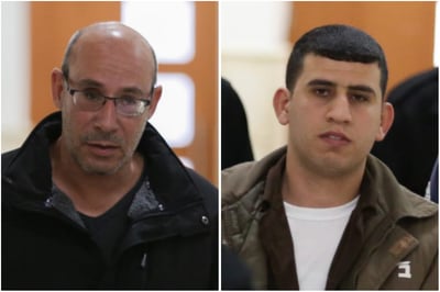 אשר אלמליח משמאל והמחבל