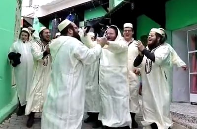 בלב הקסבה בווזאן: הישיבה החסידית חגגה 'סיום'