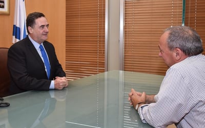 השר כץ ומנכ"ל משרד החוץ, היום