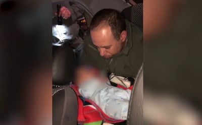 לוחמי מג"ב הצילו פעוט שנחבל בראשו. צפו