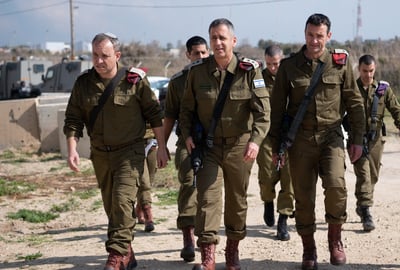 הרמטכ"ל בביקור פתע בעזה