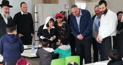 בלוך בביקור בבית הספר