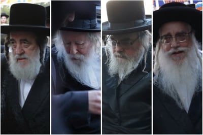 האדמו"רים מצאנז, מבעלזא, מגור ומויז'ניץ