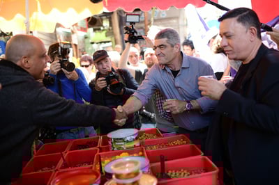 טל רוסו עם אבי גבאי