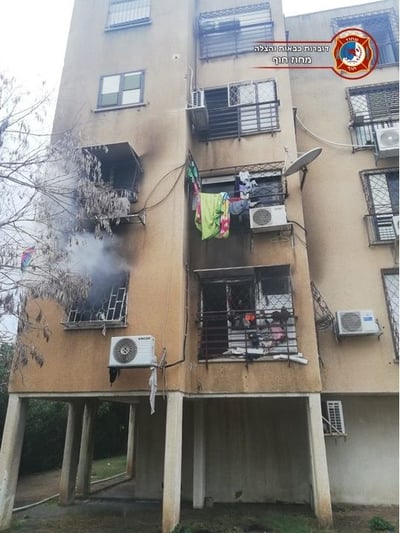 הבניין שנשרף