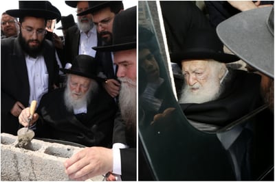 הגר"ח קנייבסקי ביקר בת"ת 'סוכת דוד' ובסמינר 'דרכי רחל'