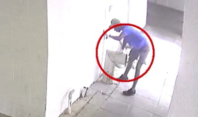 הגנב נתפס בזכות דגימת דם על הצינור. צפו