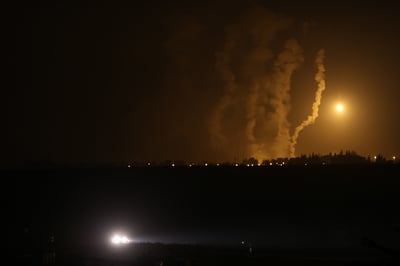 פצצות תאורה בעזה. ארכיון