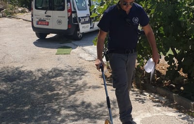 בוחני התנועה בזירת התאונה