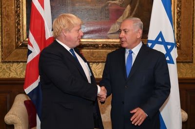 ג'ונסון עם נתניהו