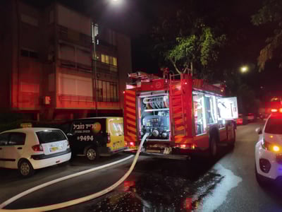 קשיש נפטר משאיפת עשן בשריפה בביתו
