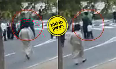 המפגין דחף שוטר? מצלמת האבטחה מוכיחה אחרת • צפו