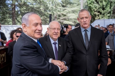 גנץ, ריבלין ונתניהו