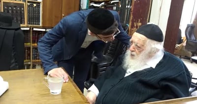 הוראת הגר"ח קנייבסקי לתלמידי ראש הישיבה שחלה