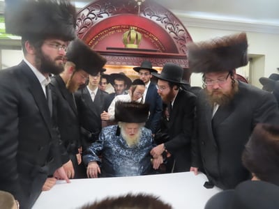 הגר"מ שטרנבוך בסטאמר: "לא יכול לשמוח"