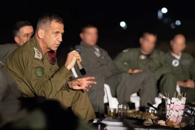 הרמטכ"ל וקציניו מסביב למדורה, אמש
