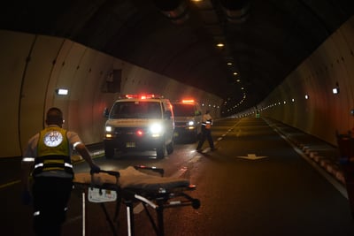 כך נערך תרגיל חירום במנהרות הכרמל • צפו