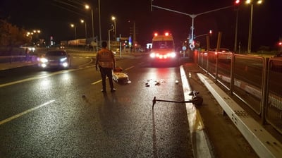 זירת תאונת קורקינט