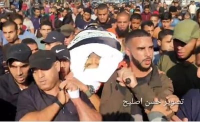תיעוד מהרצועה: הלווית בהאא' אבו-אלעטא
