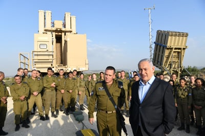 נתניהו בכיפת ברזל