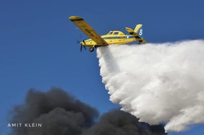 תיעוד ענק מגל השריפות שפרצו משעות הבוקר