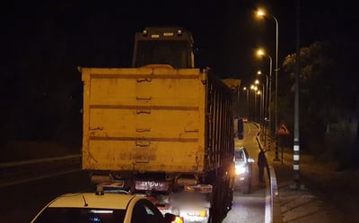 המשאית שנתפסה