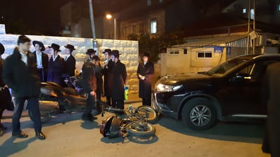 רוכב אופניים נפגע בשכונת בית ישראל • צפו