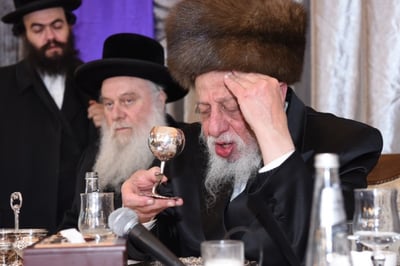 האדמו"ר מקאפיטשניץ. צילום: אברהם יעקב ליכטנפלד)