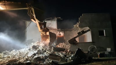בית המחבל שרצח את הרב רזיאל שבח נהרס שוב