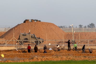 כוח צה"ל ליד נגדר. ארכיון