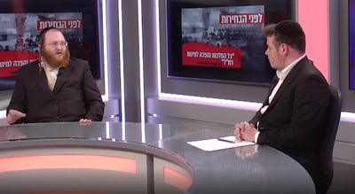 החרדי שהגיע לאולפן לשכנע אתכם לא להצביע