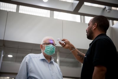בדיקות חום בכניסה להדסה