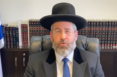הגר"ד לאו: "נזכה שתפסח מעלינו המגיפה"