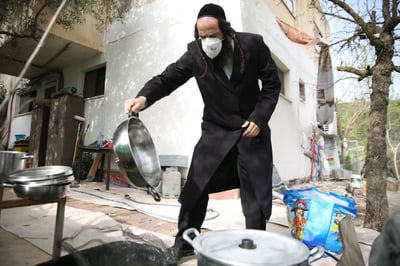 בצל ה'קורונה': כך הגעילו כלים בעיר צפת