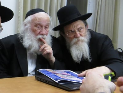 הגר"ש רוזנברג והגר"י סילמן, ראשי בד"צ בני ברק