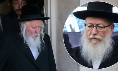 התפטר. יעקב ליצמן לצד האדמו"ר מגור