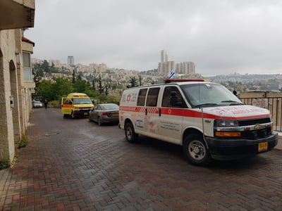 זירת השריפה בירושלים