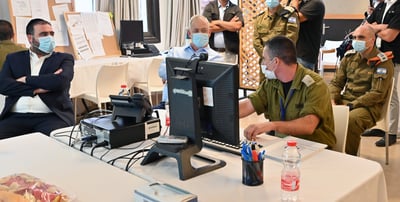 ח"כ משה ארבל עם השר בני גנץ, הבוקר